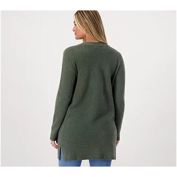 ALL WORTHY HUNTER‎ MCGRADY NEW $84 Button Front Cardigan Black Medium - Picture 2 of 2